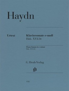Joseph Haydn: Piano Sonata in e minor Hob. XVI:34 - sonata fortepianowa e-moll - nuty na fortepian