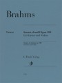 Johannes Brahms: Violin Sonata in d minor op. 108 - sonata skrzypcowa d-moll - nuty skrzypce i fortepian
