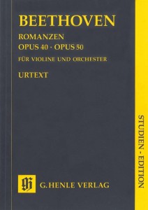 Ludwig van Beethoven: Romances for Violin and Orchestra op. 40, op. 50 - Romanse na skrzypce i orkiestrę G-dur i F-dur - partytura studyjna