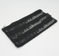 Piórnik materiałowy prostokątny czarny srebrny flet poprzeczny 24x12.5cm zapinany na zamek