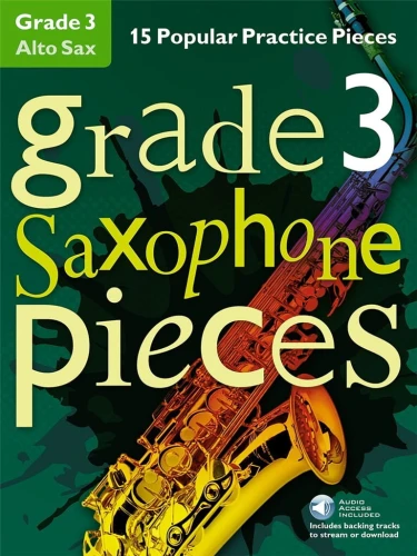 Grade 3 Saxophone Pieces (+ audio online) - 15 popularnych utworów - nuty na saksofon altowy dla początkujących