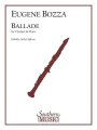 Eugene Bozza: Ballade for Clarinet and Piano - Arthur Ephross - Ballada - nuty na klarnet i fortepian