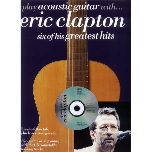 Play Acoustic Guitar with Eric Clapton - nuty i tabulatury na gitarę akustyczną (+ płyta CD)
