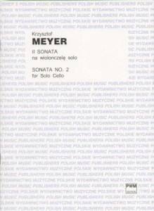 Krzysztof Meyer: II Sonata na wiolonczelę solo - nuty na wiolonczelę