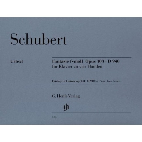 Franz Schubert: Fantasy in f minor op. 103 D 940 - Fantazja f-moll - nuty na fortepian na cztery ręce