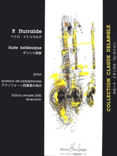 Pedro Iturralde: Suite Hellenique pour quatuor de saxophones - nuty na kwartet saksofonowy