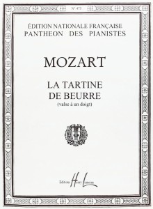 Mozart: La Tartine de Beurre - Das Butterbrot - Bułka z masłem - nuty na fortepian