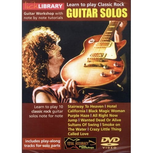 Lick Library - Learn To Play Classic Rock Guitar Solos - szkoła gry na gitarze elektrycznej (DVD)