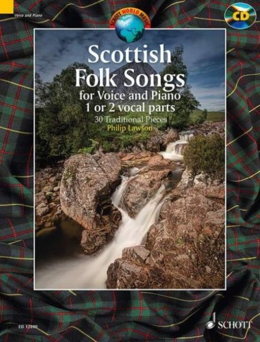 Scottish Folk Songs - 30 tradycyjnych pieśni szkockich - Philip Lawson (+ płyta CD) - nuty na 1 lub 2 głosy z fortepianem