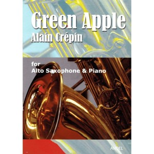 Alain Crepin: Green Apple for alto saxophone and piano - nuty na saksofon altowy i fortepian