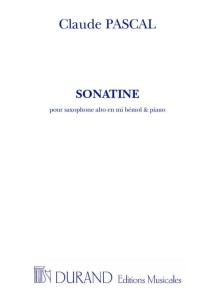 Claude Pascal: Sonatine pour saxophone alto et piano - nuty na saksofon altowy i fortepian