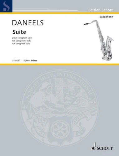Francois Daneels: Suite pour saxophone solo - nuty na saksofon