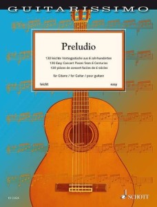 Guitarissimo: Preludio - 130 Easy Concert Pieces from 6 Centuries - nuty na gitarę klasyczną dla początkujących