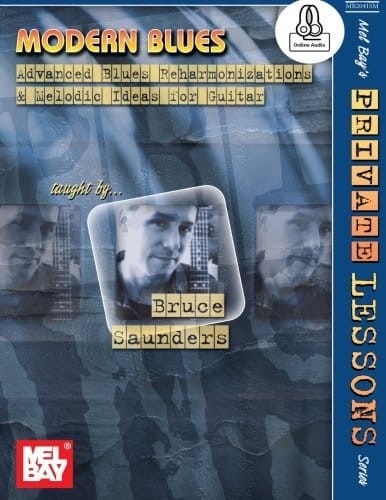 Modern Blues: Advanced Blues Reharmonizations & Melodic Ideals for Guitar - Bruce Saunders (+ audio online) - Saunders - nuty na gitarę