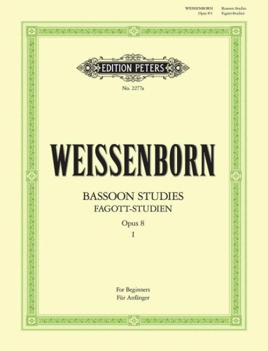 Julius Weissenborn: Bassoon Studies op.8, vol. 1 - ćwiczenia na fagot dla początkujących