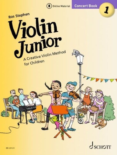 Violin Junior: Concert Book 1 - Ros Stephen (+ audio online) - szkoła gry na skrzypcach