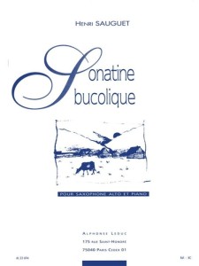 Henri Sauguet: Sonatine Bucolique - nuty na saksofon altowy i fortepian