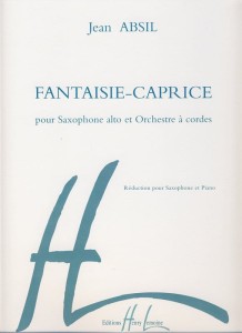 Jean Absil: Fantaisie-Caprice op. 152 pour saxophone alto et orchestre a cordes - nuty na saksofon altowy i fortepian