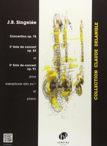 Jean-Baptiste Singelee: Concertino op. 78, 3 Solo de Concert op. 83, 5 Solo de Concert op. 91 - nuty na saksofon altowy i fortepian
