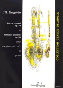 Jean-Baptiste Singelee: 1 Solo de Concert op. 74, Fantaisie brillanteo op. 86 - nuty na saksofon altowy i fortepian