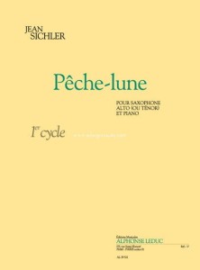 Jean Sichler: Peche-Lune pour saxophone alto ou tenor et piano - nuty na saksofon altowy i fortepian