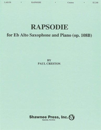 Paul Creston: Rapsodie op. 108B for Alto Saxophone and Piano - nuty na saksofon altowy i fortepian