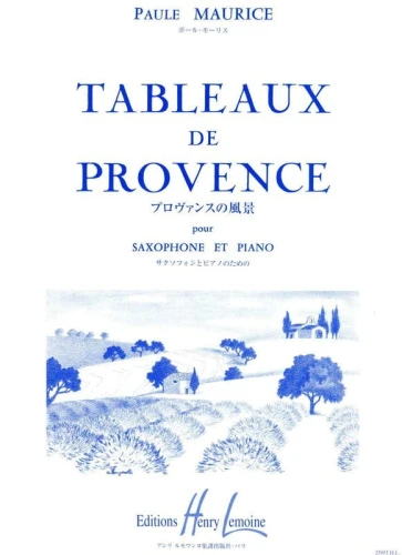 Paule Maurice: Tableaux de Provence - nuty na saksofon altowy i fortepian