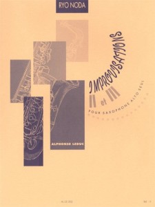 Ryo Noda: Improvisation 2 et 3 pour saxophone alto seul - nuty na saksofon