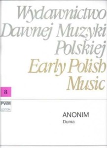 Anonim: Duma per quattuor vocum - nuty na kwartet smyczkowy