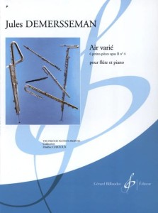 Jules Demersseman: Air Varie - 6 petites pieces op. 2 nr 4 pour flute et piano - nuty na flet poprzeczny z fortepianem