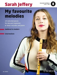 Sarah Jeffery: My Favourite Melodies (+ audio online) - 14 utworów - nuty na flet prosty i fortepian