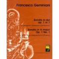 Sonata A-dur op. 1 nr 1 na skrzypce i klawesyn - nuty na skrzypce - Francesco Geminiani
