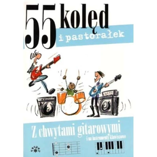 55 kolęd i pastorałek - Maciej Miętus - śpiewnik z chwytami gitarowymi i na keyboard
