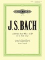 Jan Sebastian Bach: Air on th G string for violin and piano - Arthur Campbell - Aria na strunie G z suity nr 3 D-dur BWV1068 - nuty na skrzypce i fortepian