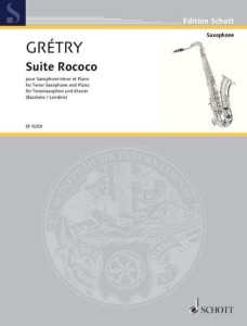 Andre-Ernest-Modeste Gretry: Suite Rococo pour Saxophone tenor et Piano - nuty na saksofon tenorowy i fortepian