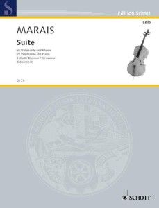 Marin Marais: Suite d-moll for Violoncello and Piano - suita - nuty na wiolonczelę i fortepian