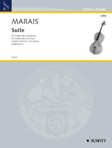 Marin Marais: Suite d-moll for Violoncello and Piano - suita - nuty na wiolonczelę i fortepian