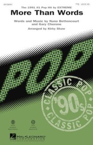 Extreme: More Than Words for TTB Choir and Piano - Kirby Shaw - nuty na chór męski i fortepian