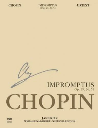 Fryderyk Chopin: Wydanie Narodowe tom 3A - Impromptus op. 29, 36, 51 - Jan Ekier - nuty na fortepian
