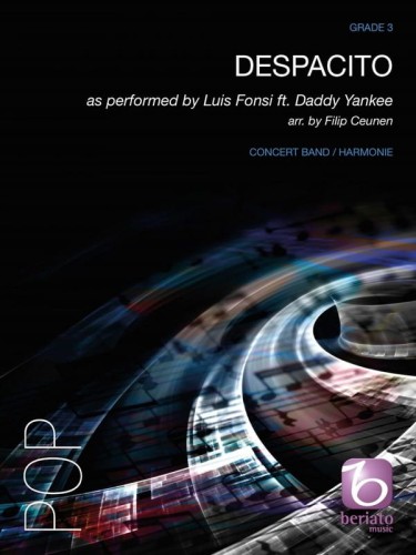 Despacito as performed by Luis Fonsi ft. Daddy Yankee for Concert Band (Score & Parts) - nuty na orkiestrę dętą