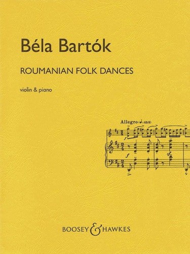 Béla Bartók: Roumanian Folk Dances for Violin and Piano - nuty na skrzypce i fortepian
