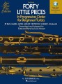 Forty Little Pieces In Progressive Order For Beginner Flutists - Louis Moyse - nuty na flet z fortepianem (+ audio online)