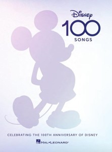 Disney 100 Songs - antologia stu piosenek z filmów animowanych - śpiewnik z nutami na głos, akordy gitarowe i słowa - twarda oprawa z kolorowymi ilustracjami