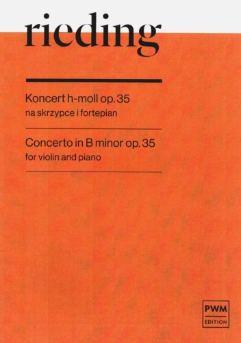 Koncert h-moll op. 35 na skrzypce i fortepian - Oskar Rieding