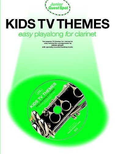 Junior Guest Spot: Kids TV Themes Easy Playalong for Clarinet - nuty na klarnet dla początkujących (+ płyta CD)