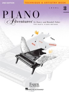 Basic Piano Adventures Level 3B Technique & Artistry Book - szkoła gry na pianinie - technika gry