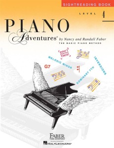 Basic Piano Adventures Level 4 Sightreading Book - szkoła gry na pianinie - nauka czytania nut