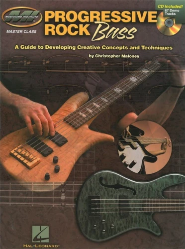 Progressive Rock Bass (+ płyta CD) - Christopher Maloney - nuty na gitarę basową