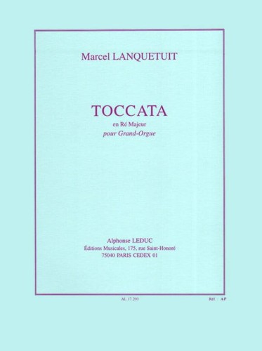 Marcel Lanquetuit: Toccata en Re Majeur pour Grand Orgue - Toccata D-dur - nuty na organy