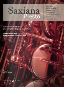 Saxiana Presto: 7 pieces caracteristiques pour saxophone seul- Nicolas Prost - nuty na saksofon sopranowy lub altowy solo